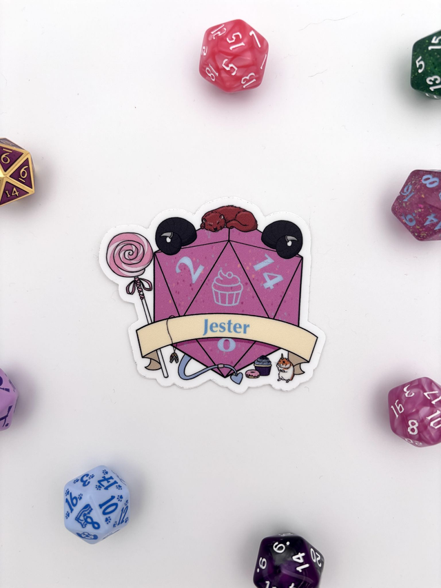Mighty Dice - Jester inspired D20