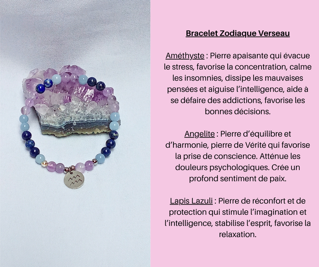 232- Bracelet Zodiaque Verseau