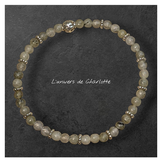Bracelet &quot;Labradorite&quot; 4mm BR-001
