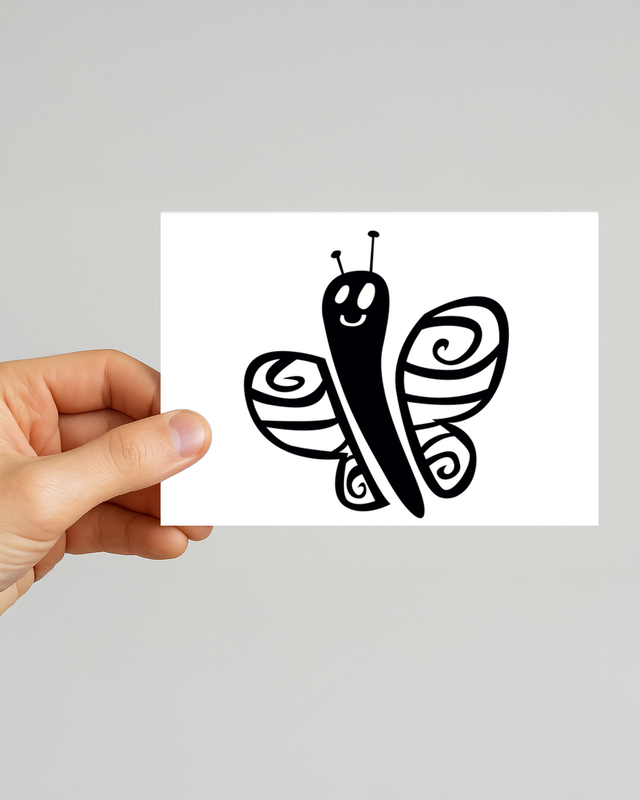 Vlinder | DIEREN collectie | A6 Kaart