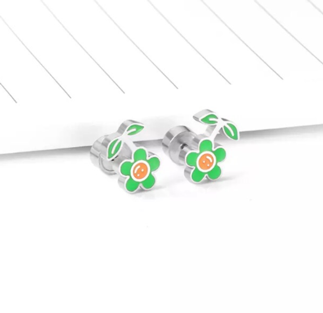 Happy Flower Comfort Back Studs