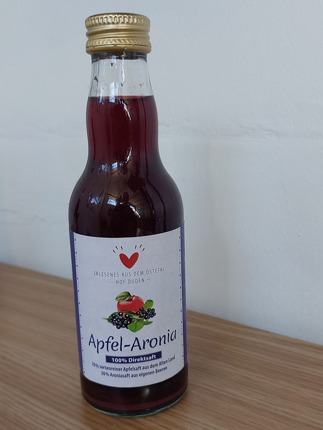 Aronia-Apfelsaft Saft 0,2 l inklusive  15 cent pfand