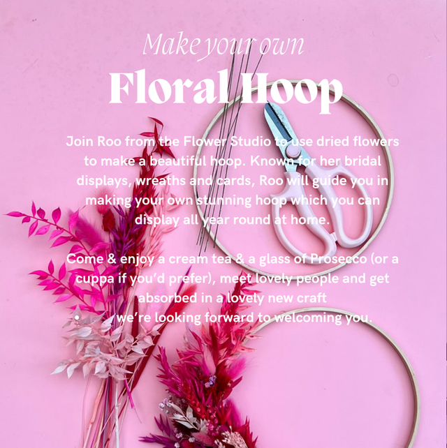 Floral Hoop Workshop - 25th April 2026 - 2pm