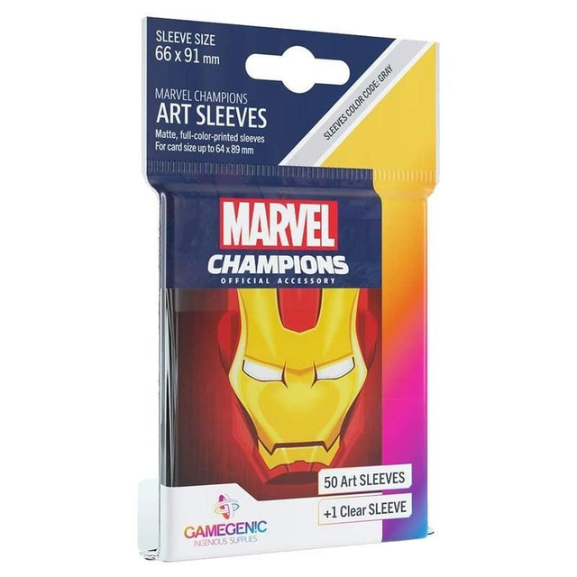 Gamegenic Iron Man Marvel Champions Art Sleeves