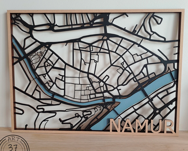 Carte de Namur "Art 37" 2 couleurs