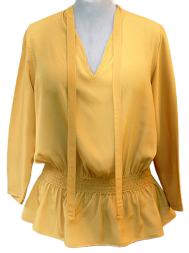 Tunique  Moujik jaune moutarde - taille 40 (fr)