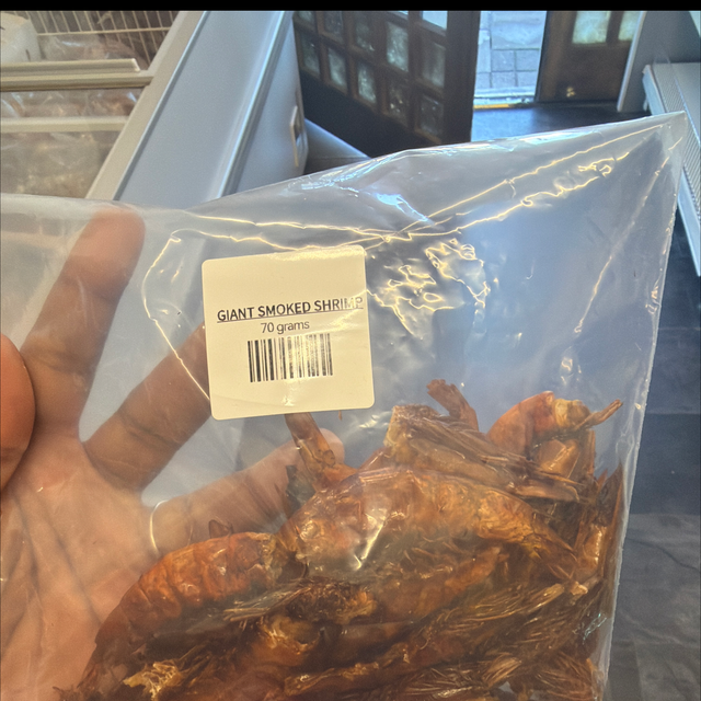 Diaspora smoked prawns 