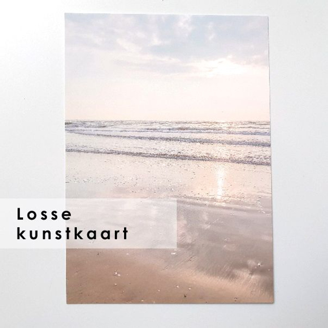 Losse postkaart Zon, zee, zen - staand (zonder envelop)