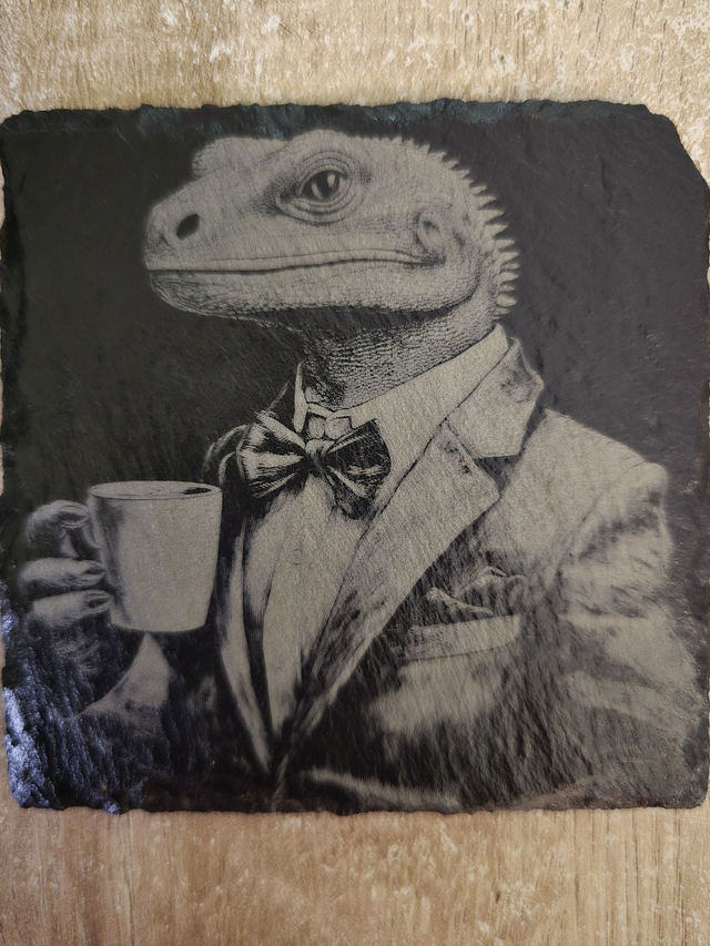 Animaux professionnels buvant du café