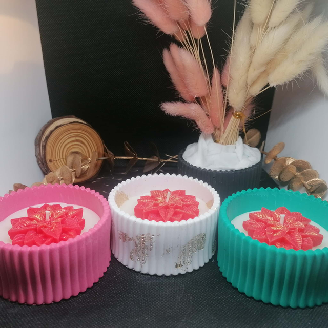 Trio bougies de Noël parfumées