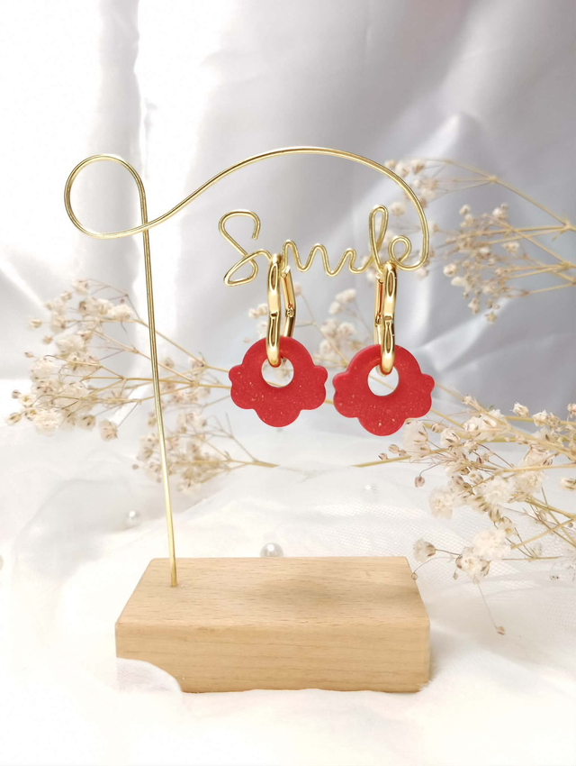 Boucles d'Oreilles "Fleur de Cœur"