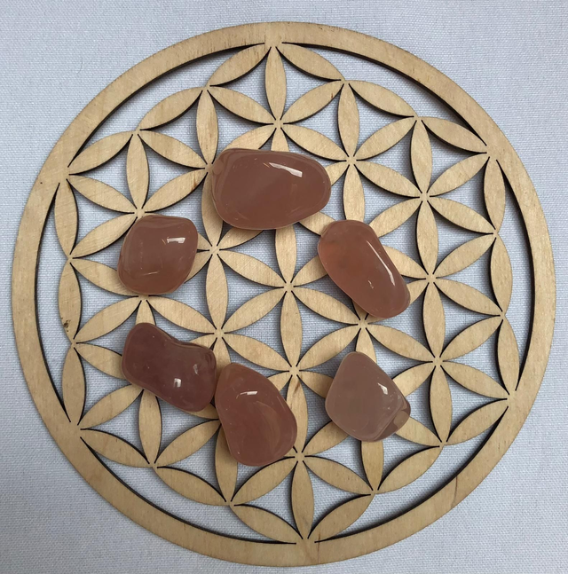 Pierre roulée en Quartz Rose