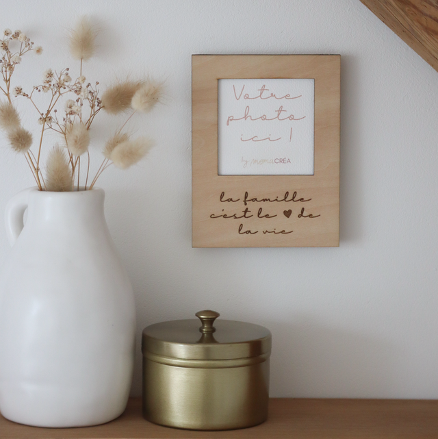 Magnet photo pola « la famille c’est le ♡ de la vie »