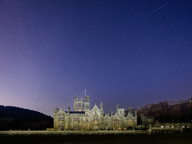 Margam Castle at Night