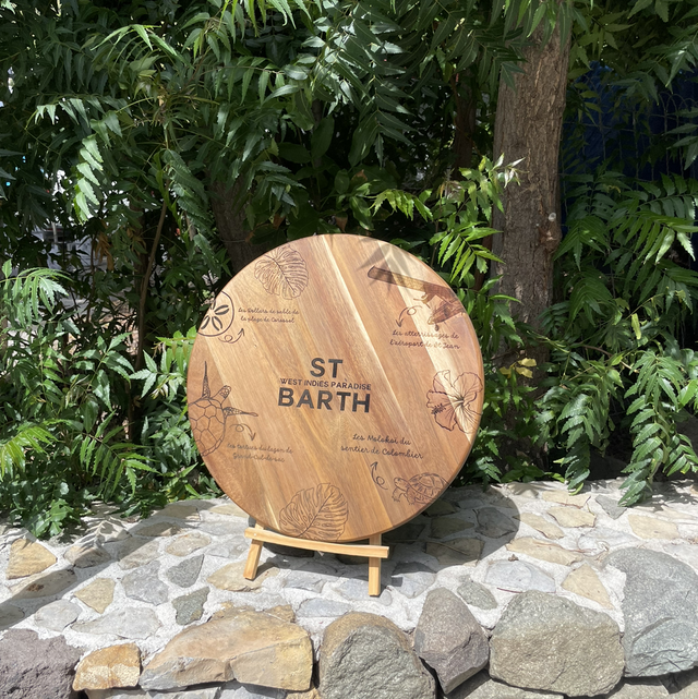 Plateau tournant en bois