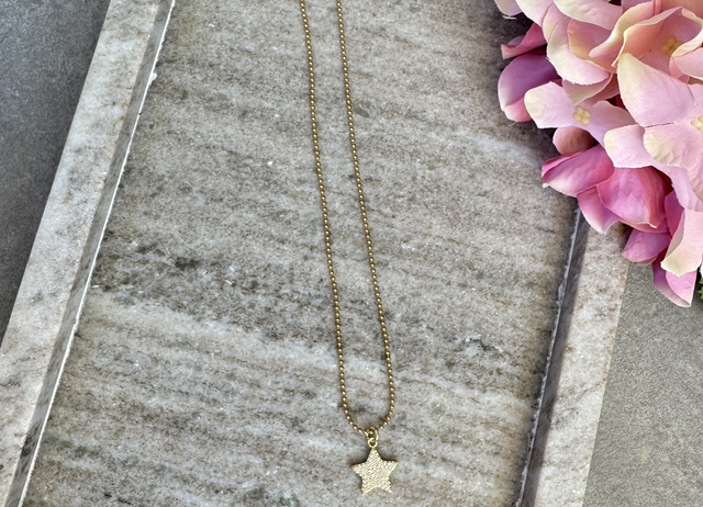 STELLA Sternchen Zirkonia Kugelkette