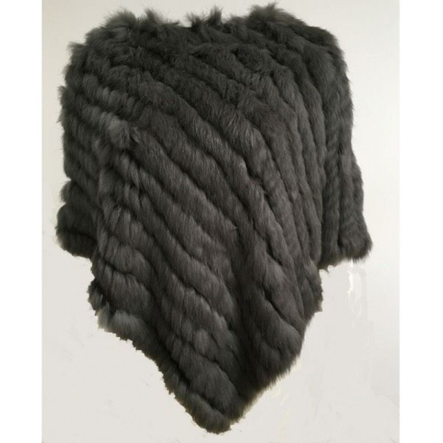 turkisponcho dark grey yksi koko