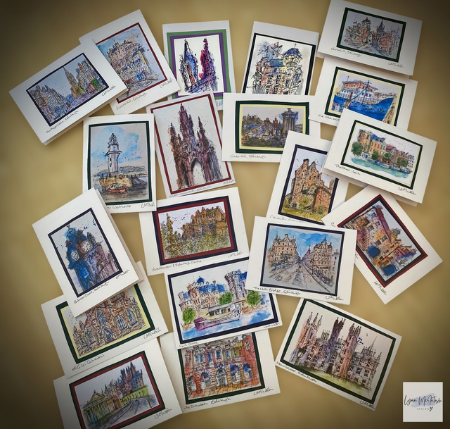 Box of Edinburgh & Leith Art Cards