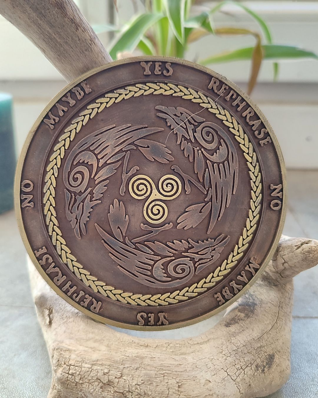 Planche de radiesthésie "Corbeaux Vikings" – 10 cm