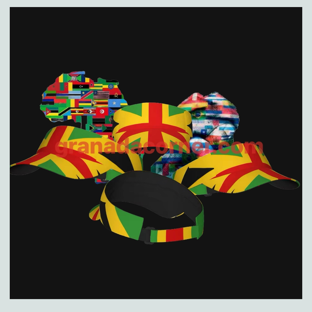 AFRO CARIB UNION JACK GOLF VISOR