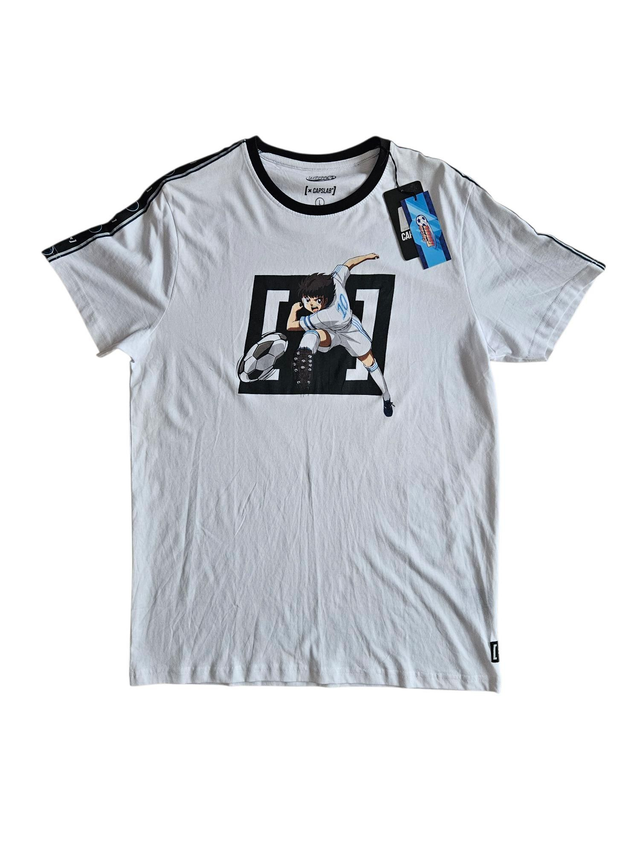 T-shirt captain Tsubasa/Olive & Tom blanc L