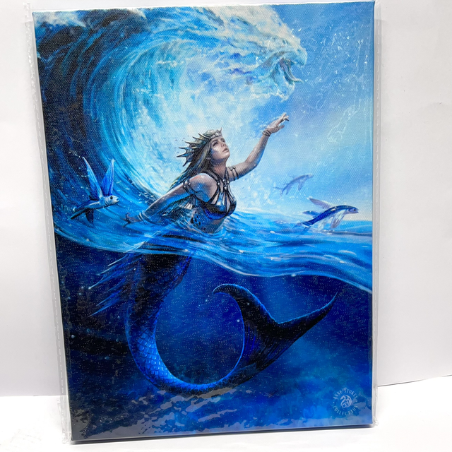 Anne Stokes Art - Water Sorceress Hanging Canvas Print