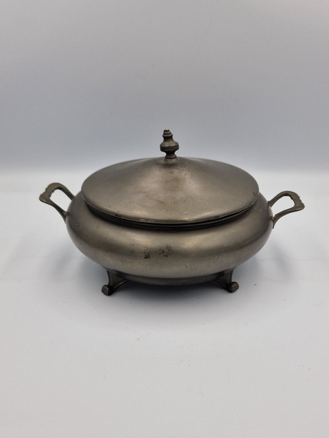 Vide poche Etain à la rose