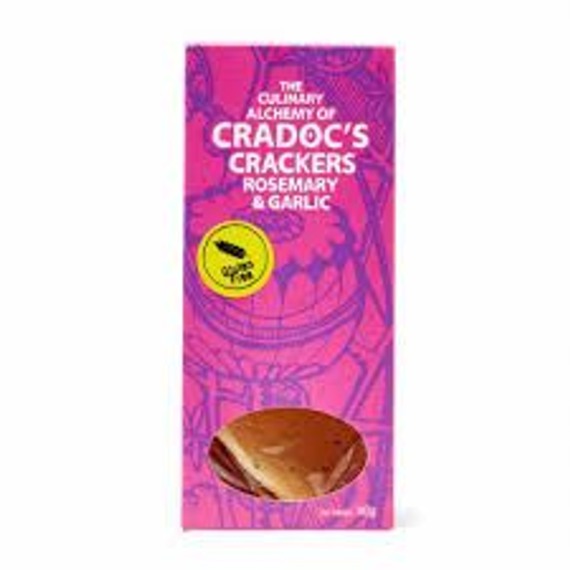Cradocs Gluten Free Rosemary and Garlic Crackers, 80g