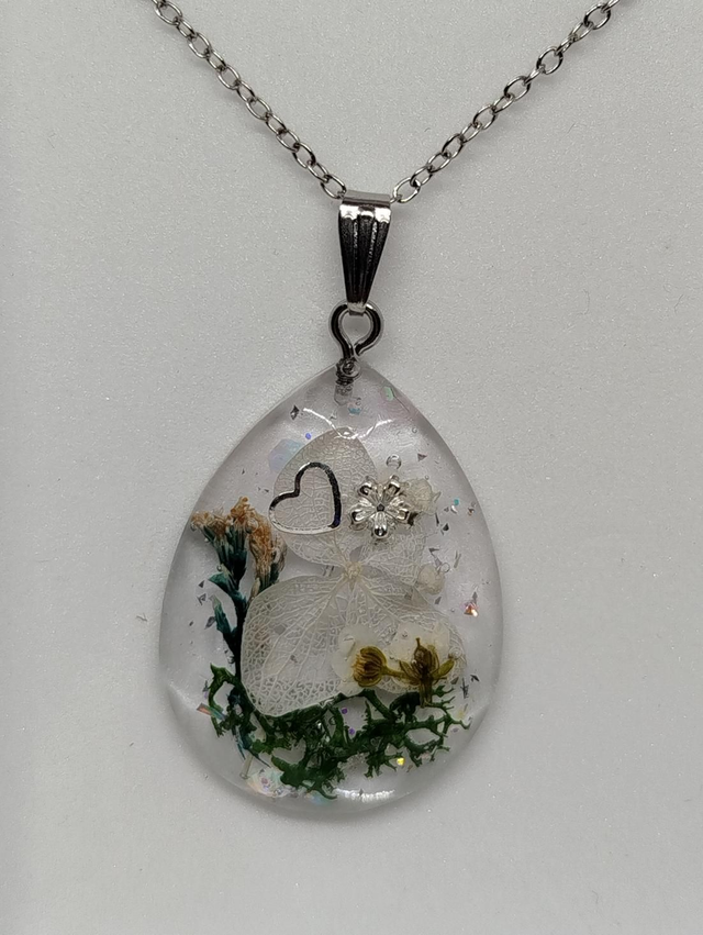 Collier pendentif Lou coloris blanc 