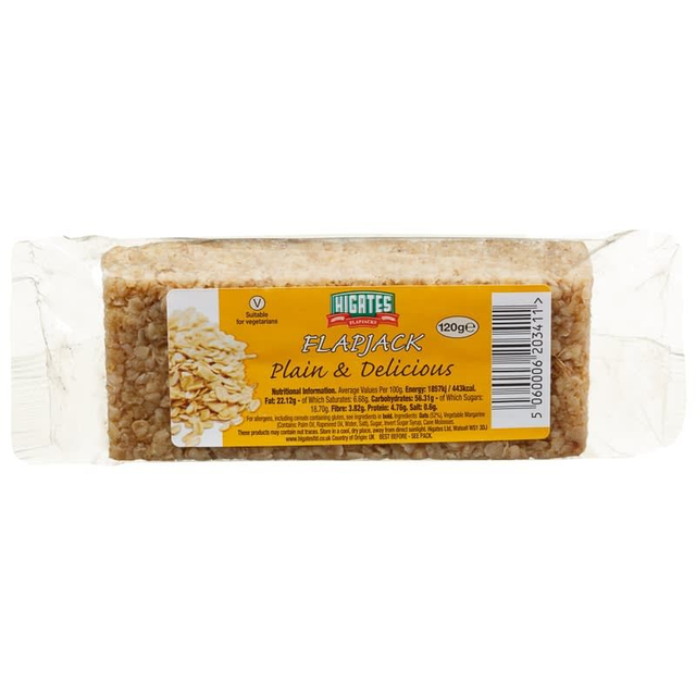 Higates Flapjack Plain &amp; Delicious 120g