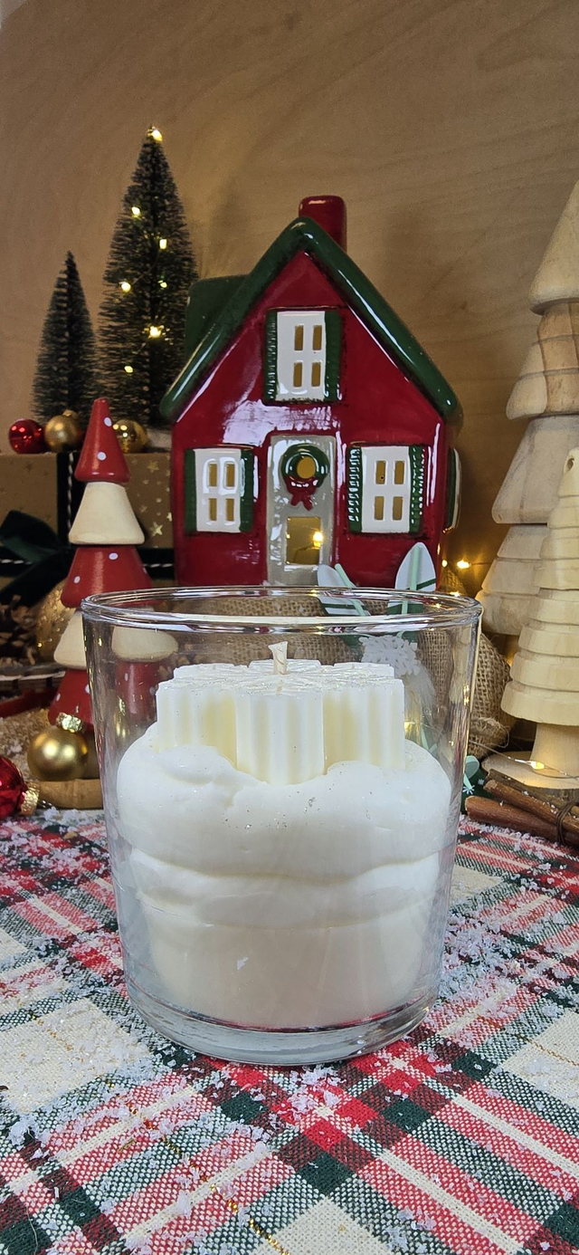 ❄️ Bougie Chantilly – Flocon d’Hiver