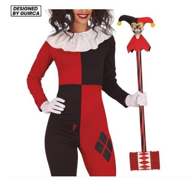 halloween ,      24674  MARTELLO CON FACCIA GIULLARE SMONTABILE, 90 C