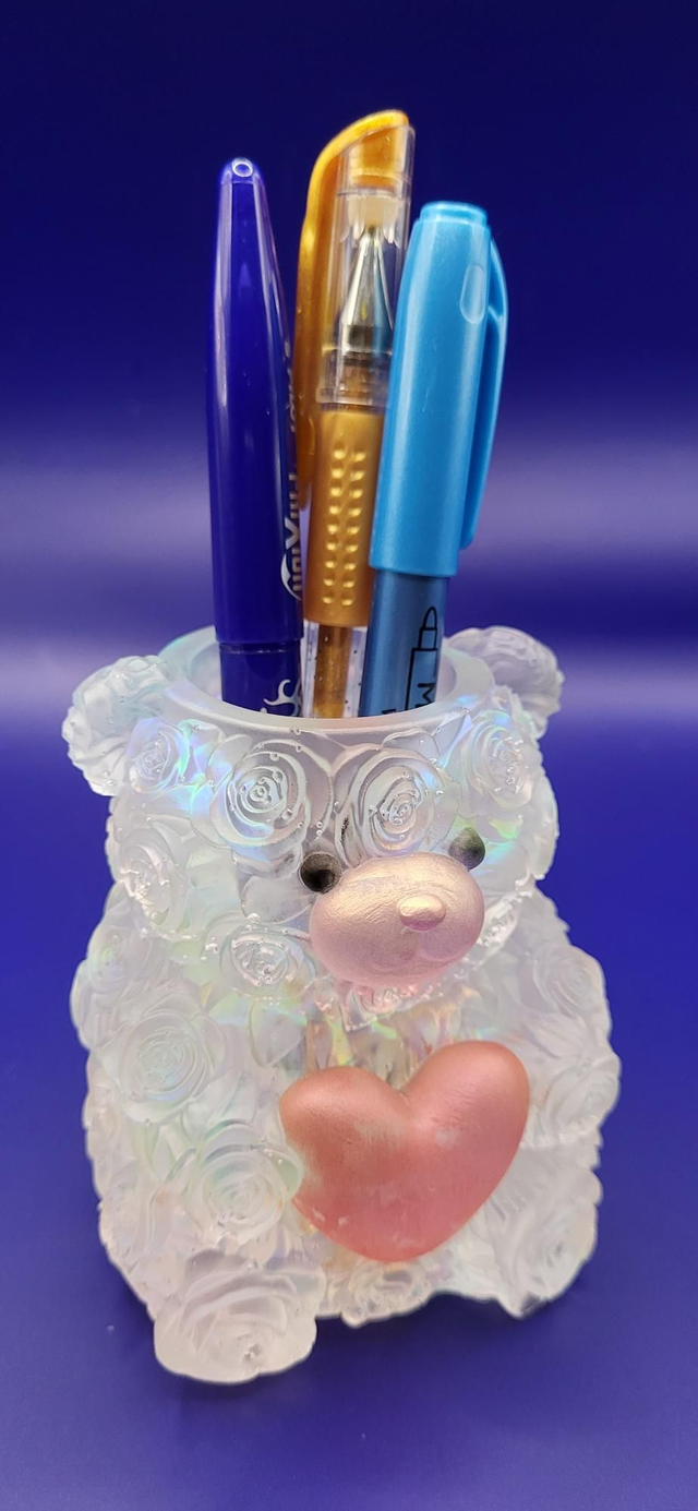 Pot à crayons ourson