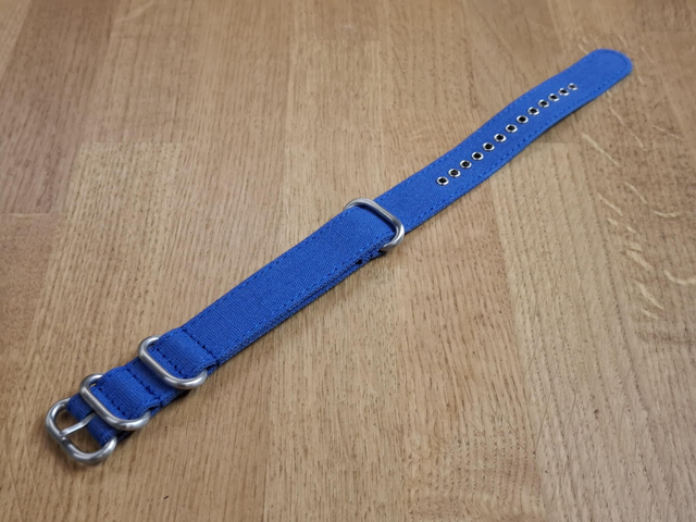 Blue Canvas NATO Strap