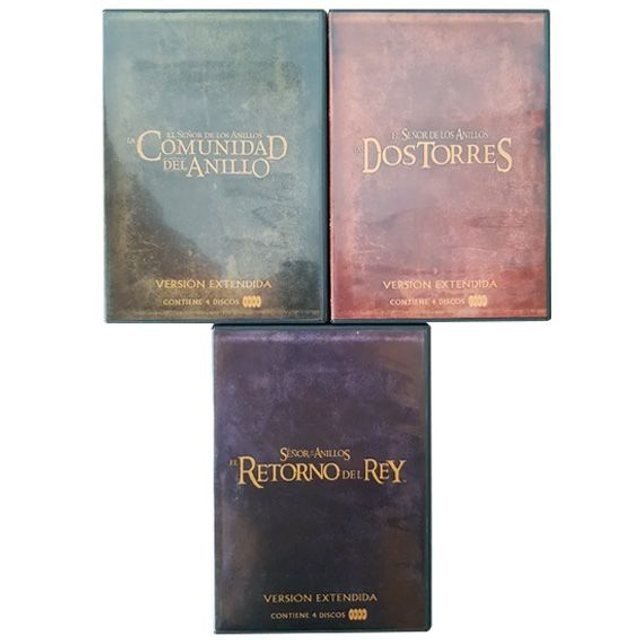 Trilogía El señor de los anillos 12 [DVD] Usado Versión extendida 4 discos