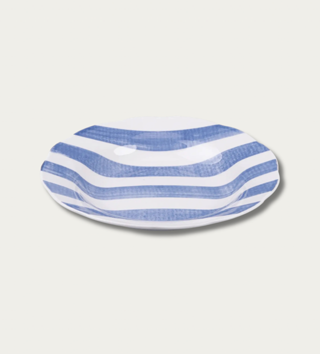 Dark Blue Striped Pasta Dish