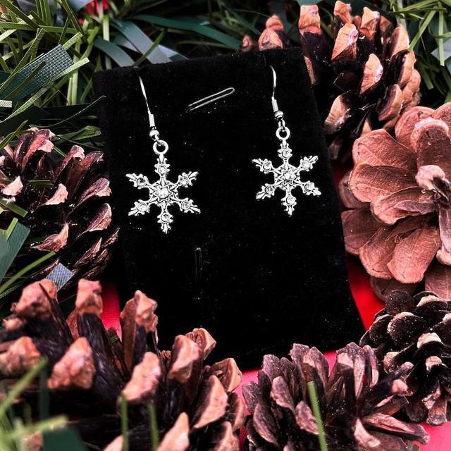 Snowflake earrings