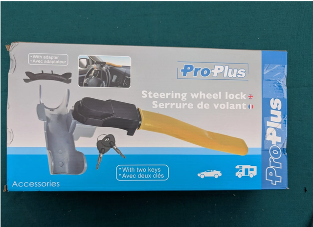 PRO-PLUS Wegfahrsperre Lenkradsperre Wegfahrkralle Lenkradkralle Lenkradsicherung