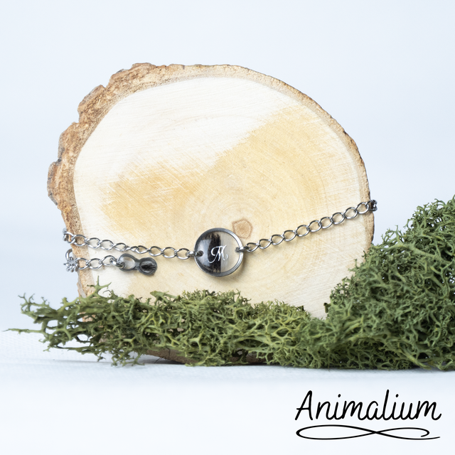 Bracelet cercle plat poils 