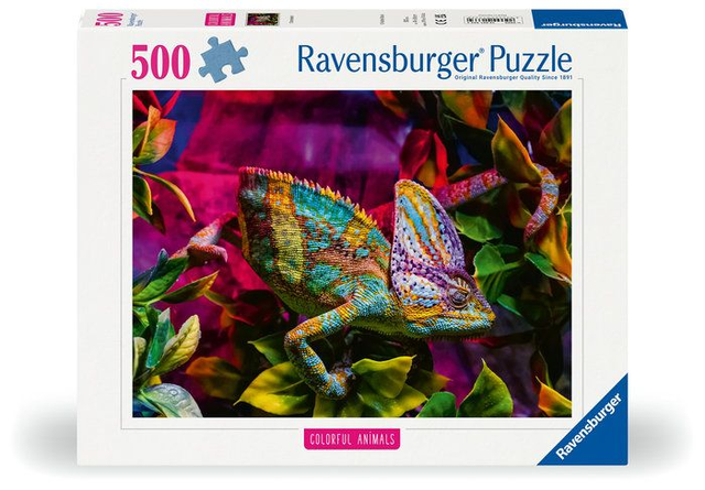 Animais Coloridos Camaleão Puzzle 500 Peças Ravensburger