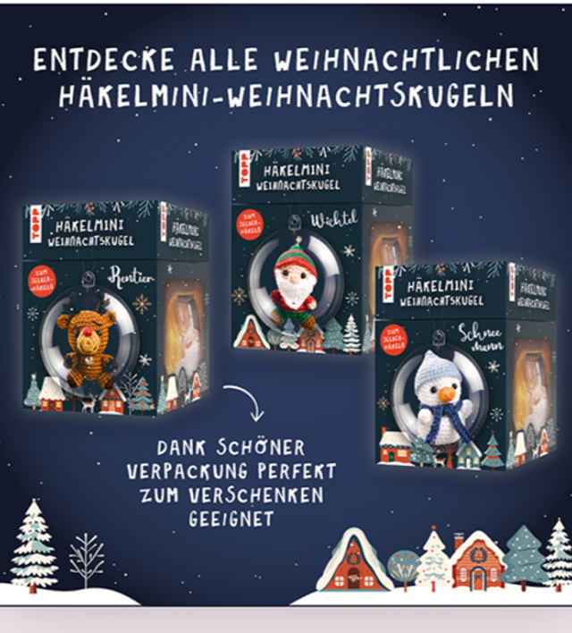 Weihnachtskugel Häkel-Mini
