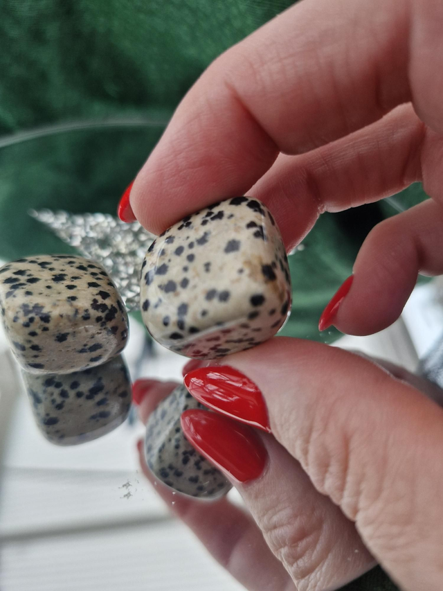 Dalmatian Jasper Tumblestone