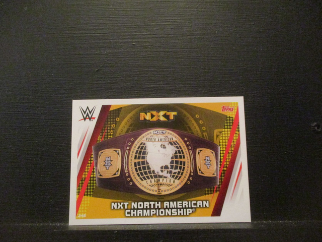 NXT North American Championship - Championship Slam Attax Universe Original Trading Card #246