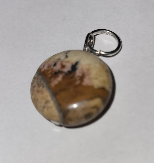 zawieszka z kamienia jaspis pastylka 