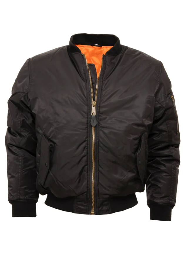 Relco London MA-1 Flight Jacket - Black