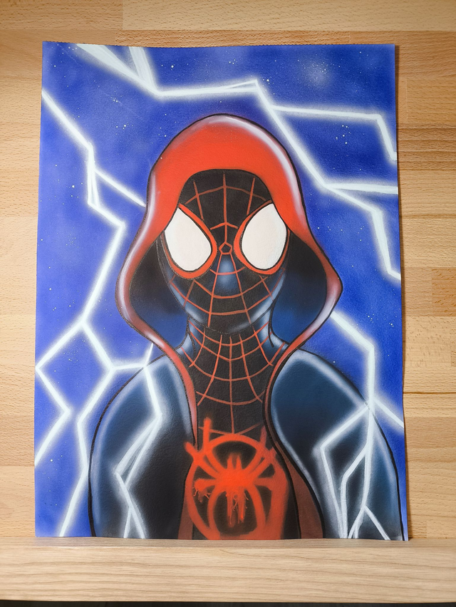 Peinture acrylique Miles Morales A3