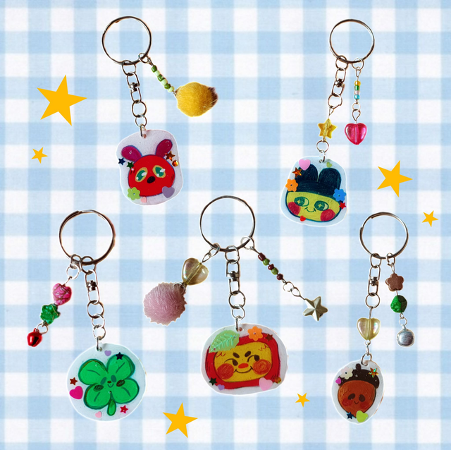 Shrink plastic keychains 