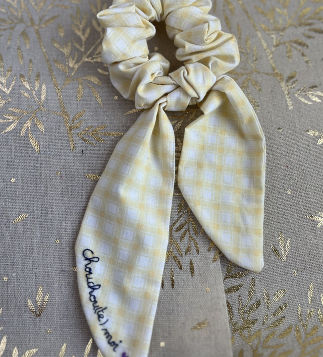 Foulchie Chouchoute moi (vichy jaune)