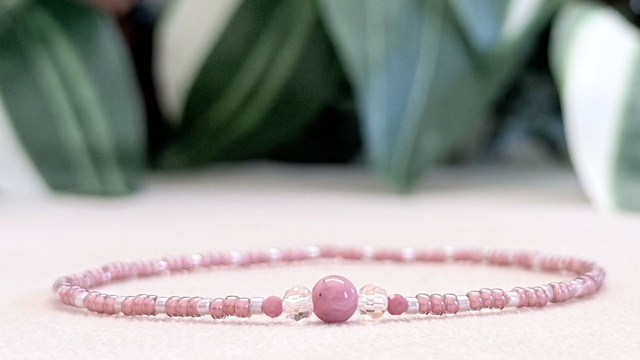 Bracelet | Rose Rhodonite - Trio 2