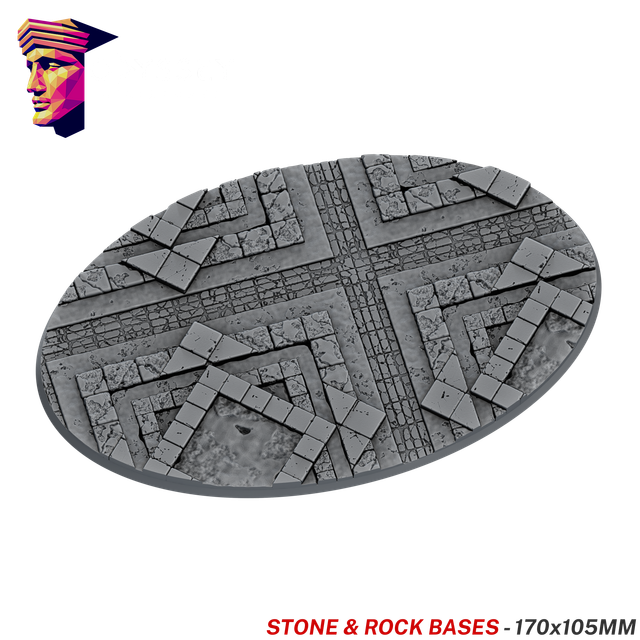 Stone &amp; Rock Scenic Bases – 170x105mm Oval x1